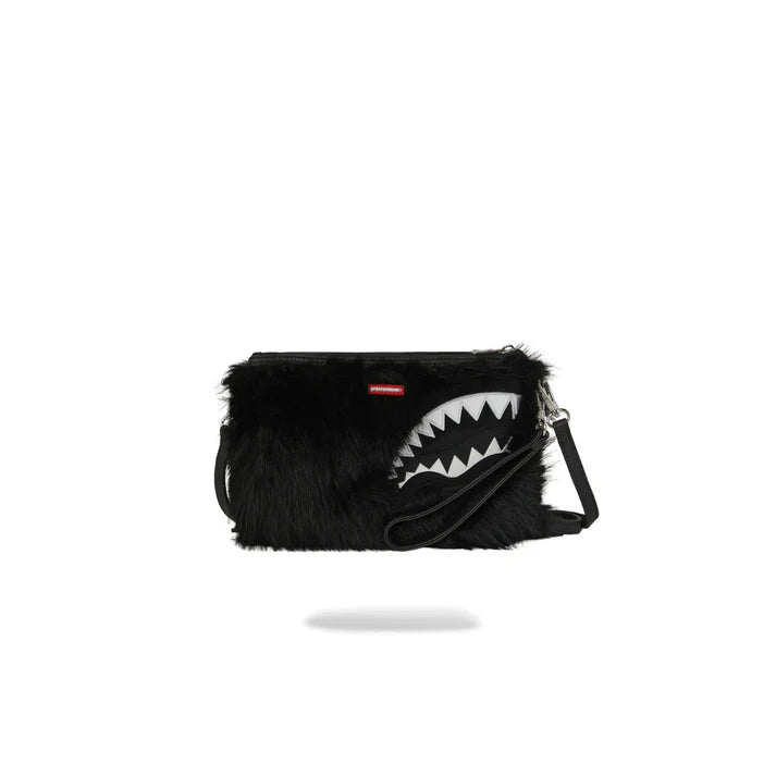 SPRAYGROUND POCHETTE FUR CRAY BLACK