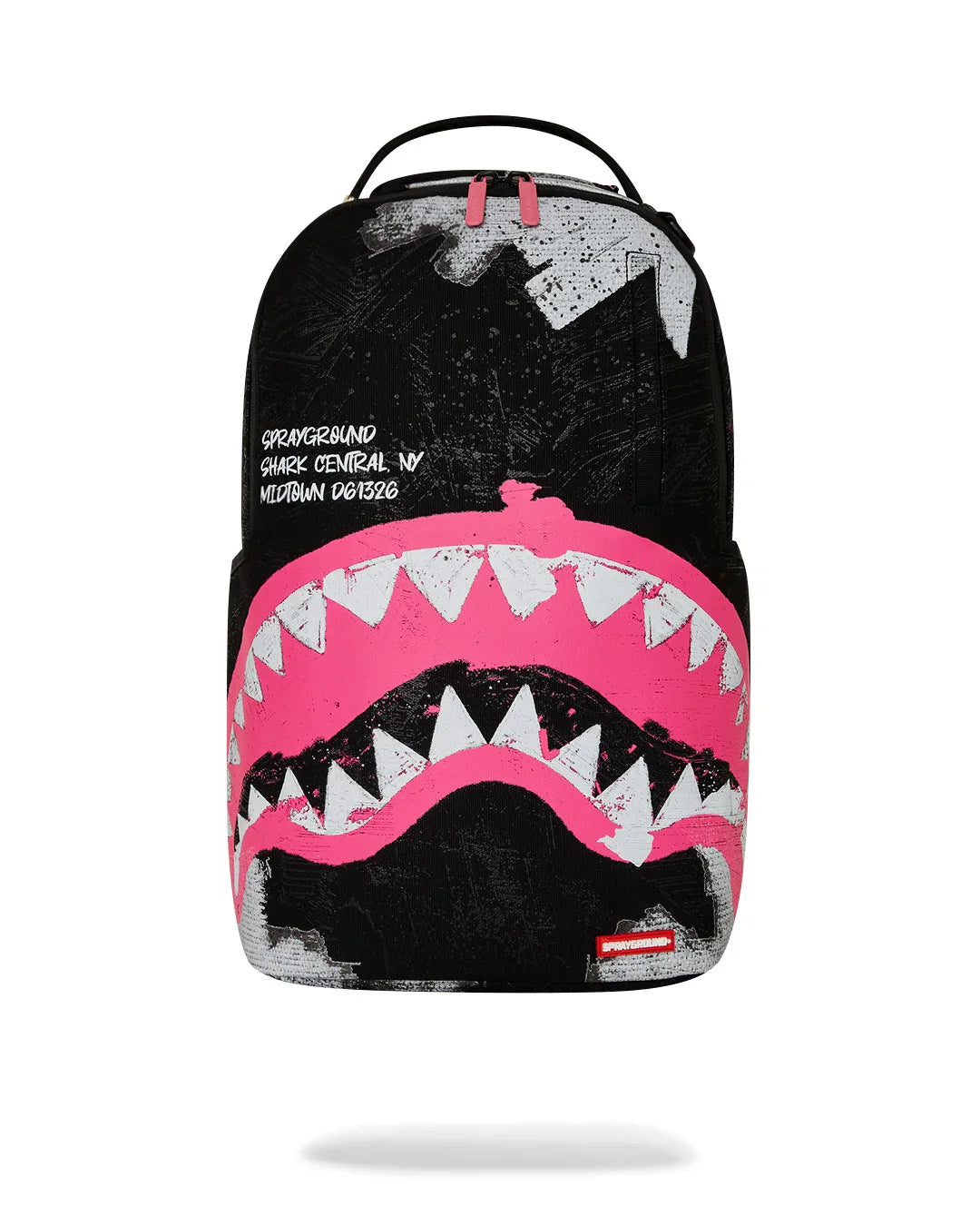 ZAINO SPRAYGROUND SHARK CENTRAL SORBET HAND PAINTED DLX-COTTON