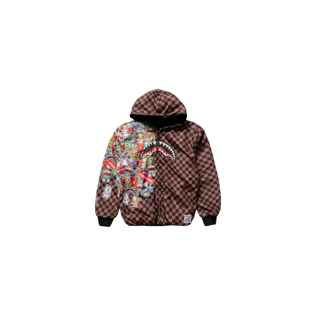 SPRAYGROUND KIDS STICKER BOMB COTTON NYLON DOUBLE JKT